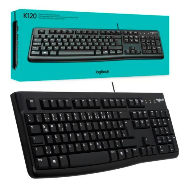TECLADO LOGITECH K120 BLACK USB
